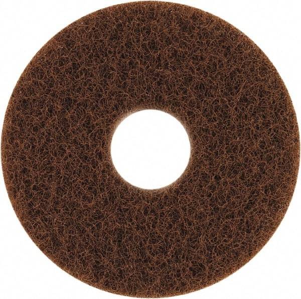 Oreck - Scrubbing Pad - 12" Machine, Brown Pad, Abrasive - Exact Tool & Supply