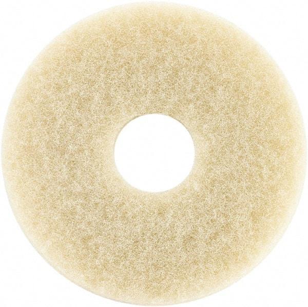 Oreck - Polishing Pad - 12" Machine, Beige Pad, Cotton - Exact Tool & Supply