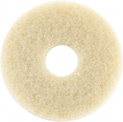Oreck - Polishing Pad - 12" Machine, Beige Pad, Cotton - Exact Tool & Supply