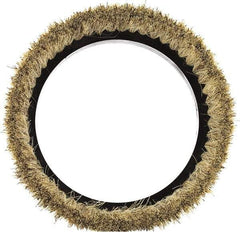 Oreck - Polishing/Light Scrubbing Brush - 12" Machine, Tan Pad, Natural Fiber - Exact Tool & Supply