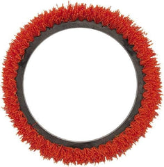 Oreck - Scrubbing Brush - 12" Machine, Orange Pad, Nylon - Exact Tool & Supply