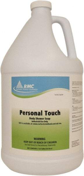 Rochester Midland Corporation - 1 Gal Bottle Peach Hair & Body Wash - Blue - Exact Tool & Supply