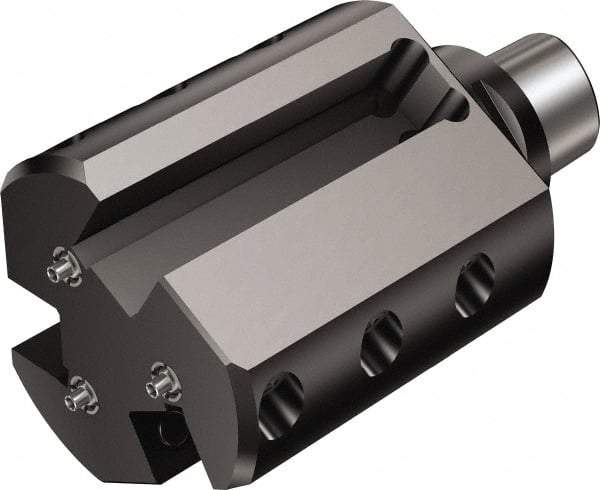 Sandvik Coromant - 63mm Bore Diam, 63mm Body Diam x 123mm Body Length, Boring Bar Holder & Adapter - 5.02" Screw Thread Lock, 123mm Bore Depth, Internal Coolant - Exact Tool & Supply