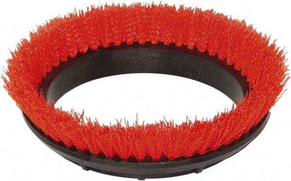 Bissell - Scrubbing Brush - 12" Machine, Orange Pad, Polyester - Exact Tool & Supply