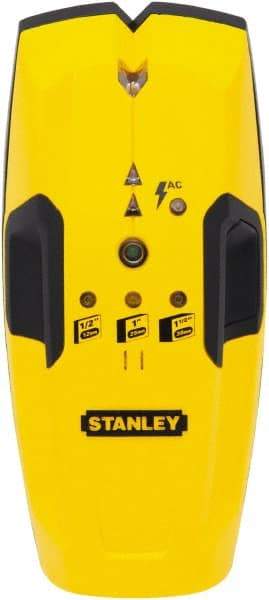 Stanley - 1-1/2" Deep Scan Stud Finder - 9V Battery, Wood, Metal - Exact Tool & Supply