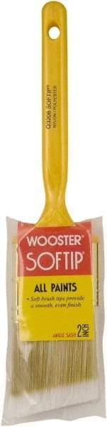 Wooster Brush - 2" Synthetic Sash Brush - 2-3/16" Bristle Length, Plastic Handle - Exact Tool & Supply