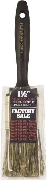 Wooster Brush - 1-1/2" Hog General Purpose Paint Brush - 2-3/16" Bristle Length, Plastic Handle - Exact Tool & Supply