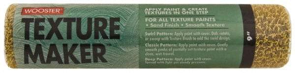 Wooster Brush - 9" Wide Paint General Purpose Roller Cover - Medium to Semi-Rough Texture, Plastic - Exact Tool & Supply