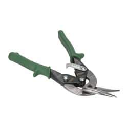 Paramount - 1-1/4" Length of Cut, Right Pattern Offset Aviation Snip - 9-3/4" OAL, Steel Handle, 4047 Molybenum Alloy Steel Blade, 18 AWG Steel Capacity - Exact Tool & Supply