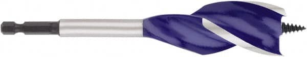 Irwin - 1.125", 1/4" Hex Shank, Bright Finish, High Speed Steel, Spade Blade Drill Bit - Exact Tool & Supply