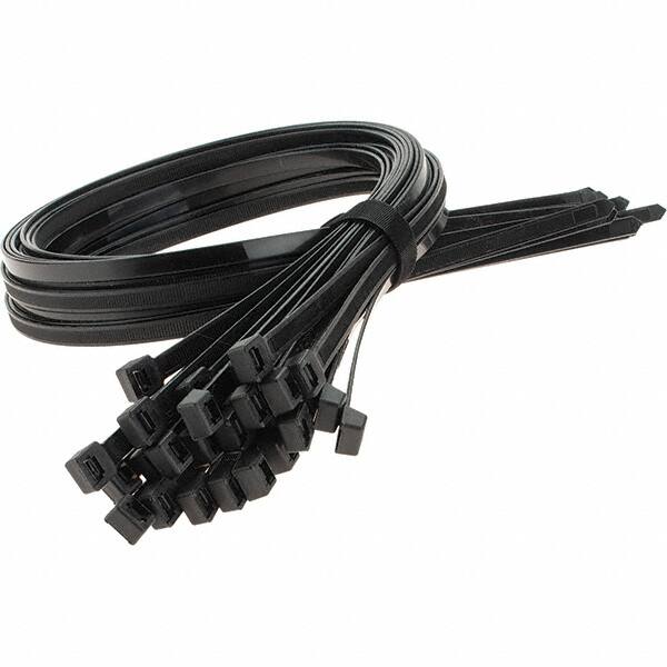 Thomas & Betts - 36" Long Black Nylon Standard Cable Tie - Exact Tool & Supply