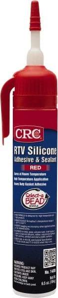 CRC - 8 oz Tube Red RTV Silicone Gasket Sealant - -80 to 500°F Operating Temp, 24 hr Full Cure Time - Exact Tool & Supply