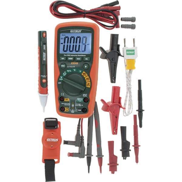 Extech - 4 Piece, Digital Multimeter Kit - 1,000 Volt Max - Exact Tool & Supply