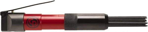 Chicago Pneumatic - 4,000 BPM, 1/2" Bore Diam, Pneumatic Inline Needle Scaler - 1/2" Needle Diam, 7" Needle Length, 1.3" Stroke Length, 4.1 CFM, 90 psi, 1/4 NPT Inlet - Exact Tool & Supply