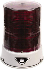Edwards Signaling - 120 VAC, 4X NEMA Rated, LED, Magenta, Flashing, Steady Light - 65 Flashes per min, 3/4 Inch Pipe, 6-1/2 Inch Diameter, 8 Inch High, IP66 Ingress Rating, Pipe Mount - Exact Tool & Supply
