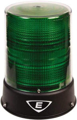 Edwards Signaling - 24 VAC/VDC, 4X NEMA Rated, LED, Green, Flashing, Steady Light - 65 Flashes per min, 3/4 Inch Pipe, 6-1/2 Inch Diameter, 8 Inch High, IP66 Ingress Rating, Pipe Mount - Exact Tool & Supply