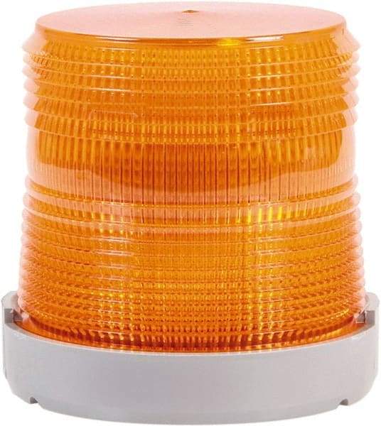 Edwards Signaling - 120 VAC, 4X NEMA Rated, LED, Blue, Flashing, Steady Light - 65 Flashes per min, 1/2 Inch Pipe, 4-9/32 Inch Diameter, 4-7/32 Inch High, Panel Mount, Pipe Mount - Exact Tool & Supply