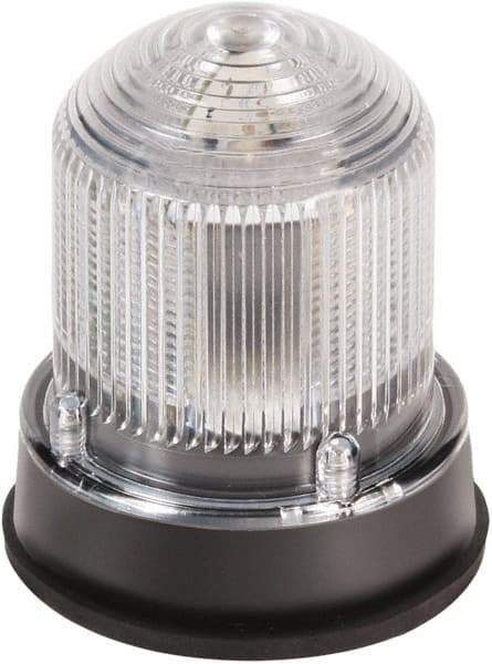 Edwards Signaling - 120 VAC, 4X NEMA Rated, LED, Amber, Blue, Red, Multi Status Indicator - 65, 120, 240 Flashes per min, 3/4 Inch Pipe, 3-1/4 Inch Diameter, 3-7/8 Inch High, Panel Mount, Pipe Mount - Exact Tool & Supply