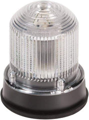 Edwards Signaling - 120 VAC, 4X NEMA Rated, LED, Red, Flashing, Steady Light - 65 Flashes per min, 3/4 Inch Pipe, 3-1/4 Inch Diameter, 3-7/8 Inch High, Panel Mount, Pipe Mount - Exact Tool & Supply