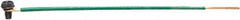 Ideal - Electrical Outlet Box Grounding Pigtail - No. 12 Solid Pigtail, 8 Inch with Loop and Ground Screw and Stripped End - Exact Tool & Supply