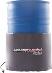 Powerblanket - 18-1/2" Wide, 30 Gallon Wrap-Around Drum Heater - 120 Volt, 2.33 Amps, 0°F to 145°F Thermostat Rating - Exact Tool & Supply