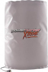 Powerblanket - 18-1/2" Wide, 30 Gallon Wrap-Around Drum Heater - 120 Volt, 280 Watts to 560 Watts, 0.5 Amps, 0°F to 100°F Thermostat Rating - Exact Tool & Supply