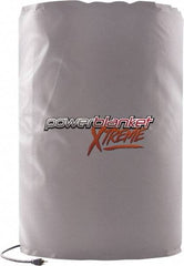 Powerblanket - 22-1/2" Wide, 55 Gallon Wrap-Around Drum Heater - 120 Volt, 400 Watts to 800 Watts, 0.5 Amps, 0°F to 100°F Thermostat Rating - Exact Tool & Supply