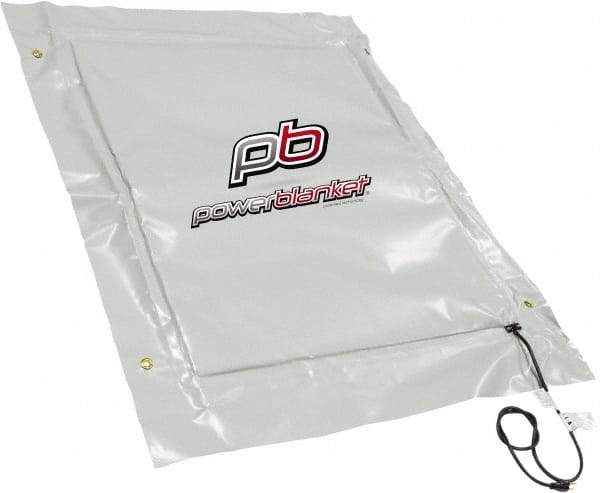 Powerblanket - 48" Long x 36" Wide, Flat, PVC, Standard Heat Blanket - 120 Volts, Flat Back - Exact Tool & Supply