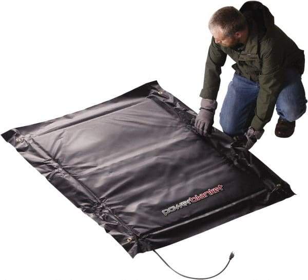Powerblanket - 48" Long x 36" Wide, Flat, PVC, Standard Heat Blanket - 120 Volts, Flat Back - Exact Tool & Supply