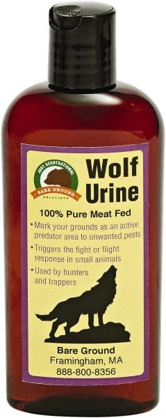 Bare Ground Solutions - 4oz Bottle of Wolf Urine Predator Scent to repel unwanted animals - Exact Tool & Supply