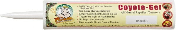 Bare Ground Solutions - 10" Tube of Coyote Urine Predator Scent Gel to repel unwanted animals - Exact Tool & Supply