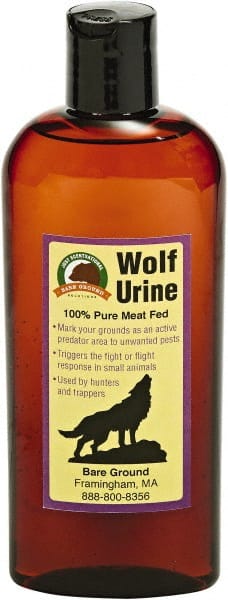 Bare Ground Solutions - 8oz Bottle of Wolf Urine Predator Scent to repel unwanted animals - Exact Tool & Supply