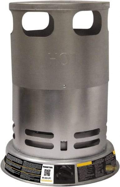 Master - 60,000 to 80,000 BTU, Portable Propane Heater - 100 Lb Fuel Capacity, 15.7" Long x 15.7" Wide x 21.8" High - Exact Tool & Supply