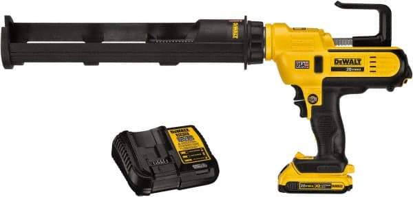 DeWALT - 29 oz Half Barrel Battery Caulk/Adhesive Applicator - Use with 29 oz Adhesive Cartridges - Exact Tool & Supply