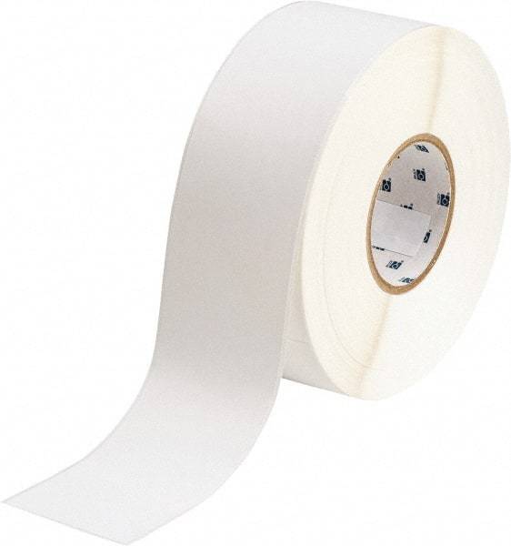 Brady - 2-1/4" Wide x 1,200" Long, White Polyester Label Tape - For BradyJet J5000 - Exact Tool & Supply