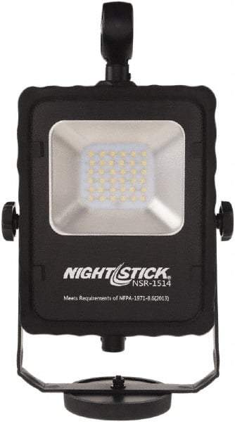 Bayco - Cordless, LED Portable Magnetic Mount Work Light - 1 Head, 1,000 & 500 Lumens, Aluminum, 6.1" Long x 3-1/2" Wide x 12" High - Exact Tool & Supply