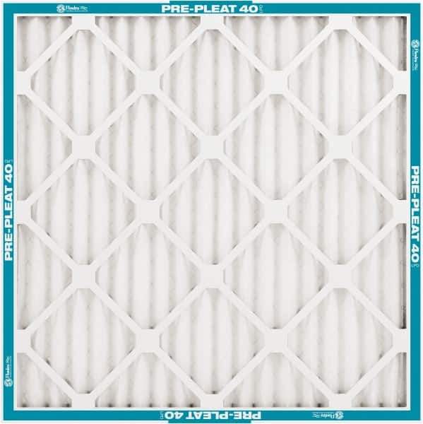 PrecisionAire - 18" Noml Height x 20" Noml Width x 2" Noml Depth, 30 to 35% Capture Efficiency, Wire-Backed Pleated Air Filter - MERV 8, Synthetic, Integrated Clay Coated Recycled Plastic Frame, For Any Unit - Exact Tool & Supply