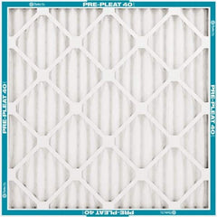 PrecisionAire - 18" Noml Height x 20" Noml Width x 2" Noml Depth, 30 to 35% Capture Efficiency, Wire-Backed Pleated Air Filter - MERV 8, Synthetic, Integrated Clay Coated Recycled Plastic Frame, For Any Unit - Exact Tool & Supply