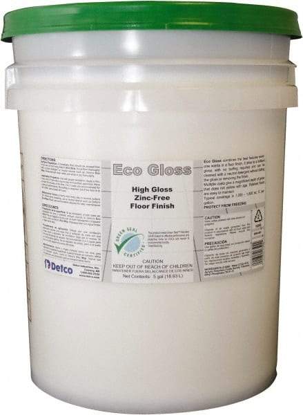Detco - 5 Gal Pail Finish - Use on Resilient Flooring - Exact Tool & Supply