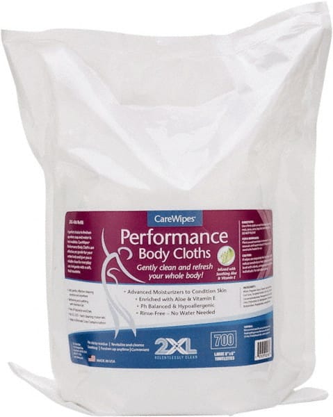 2XL - (4) 700-Sheet Packs Pre-Moistened Body Wipes - Exact Tool & Supply