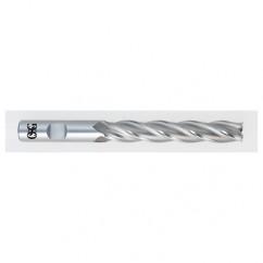 1 Dia. x 8-1/2 Overall Length 4-Flute Square End HSS-CO SE End Mill-Round Shank-Non-Center Cutting-Uncoated - Exact Tool & Supply