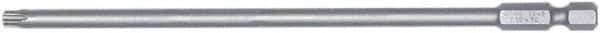 Wiha - T7 Torx Bit - 1/4" Hex Drive, 6" OAL - Exact Tool & Supply