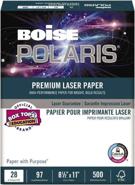 Boise - 8-1/2" x 11" White Copy Paper - Use with Copiers, Laser Printers - Exact Tool & Supply