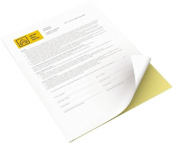 Xerox - 8-1/2" x 11" Canary & White Carbonless Paper - Use with Xerox Colorpress 100, 800, XC550, 560, 700, 700i, 770, DocuColor 5000, 7000, 8000, Nuvera Family - Exact Tool & Supply