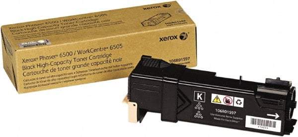 Xerox - Black Toner Cartridge - Use with Xerox Phaser 6500, WorkCentre 6505 - Exact Tool & Supply