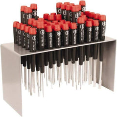 Wiha - 50 Piece Hex, Nut Driver, Pentalobe, Phillips, Slotted & Torx Screwdriver Set - Bit Sizes: Philips #000 to #1, Comes in Metal - Exact Tool & Supply