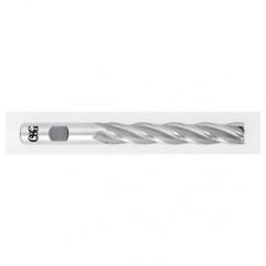 1 Dia. x 8-1/2 Overall Length 6-Flute Square End HSS-CO SE End Mill-Round Shank-Center Cutting-TiCN - Exact Tool & Supply