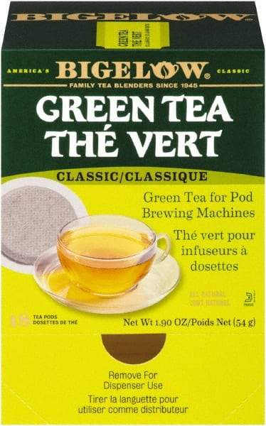 Bigelow - Green Tea Pods, 1.90 oz, 18/Box - Exact Tool & Supply
