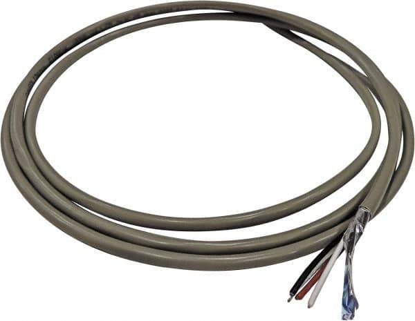 Value Collection - 22 AWG, 2 Wire, 250' OAL Shielded Automation & Communication Cable - PVC Insulation, Tinned Copper Conductor, 300 Volts, 0.14" OD - Exact Tool & Supply