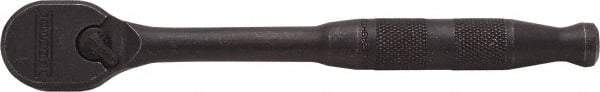 Proto - 3/8" Drive Pear Head Ratchet - Black Oxide Finish, 7" OAL, 90 Gear Teeth, Standard Handle, Reversible Head - Exact Tool & Supply
